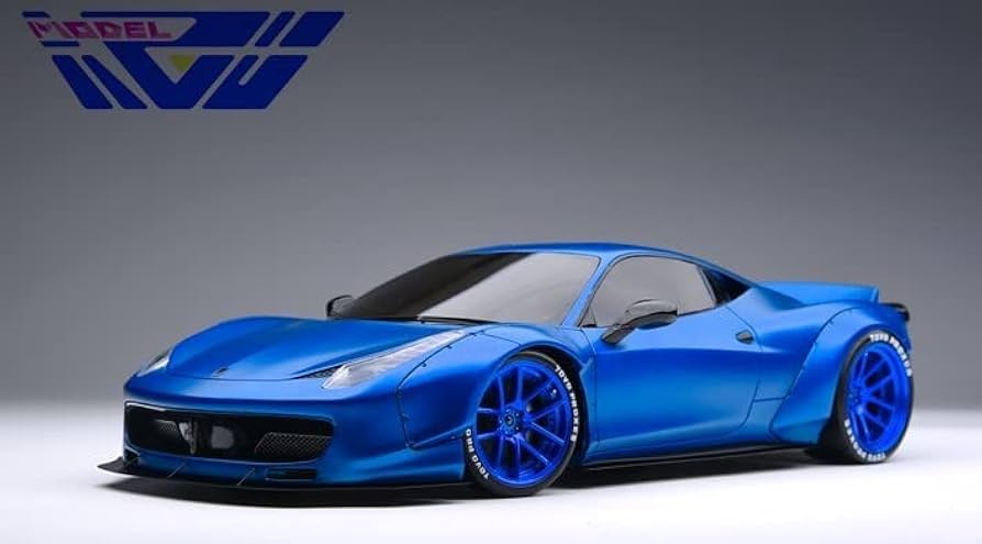 Amazon | AGU 1/18 フェラーリ 458 BABYBLUE BL/青ホイール